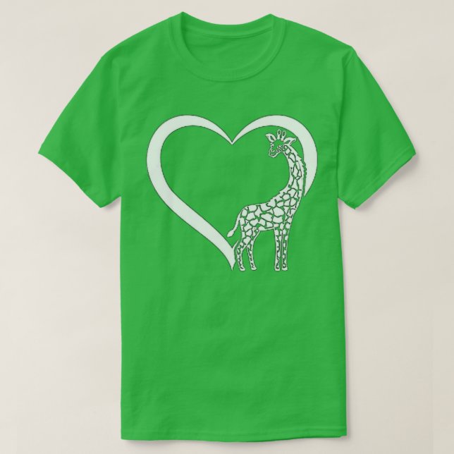 Giraffe Lover Giraffe Heart Giraffe  T-Shirt (Design Front)