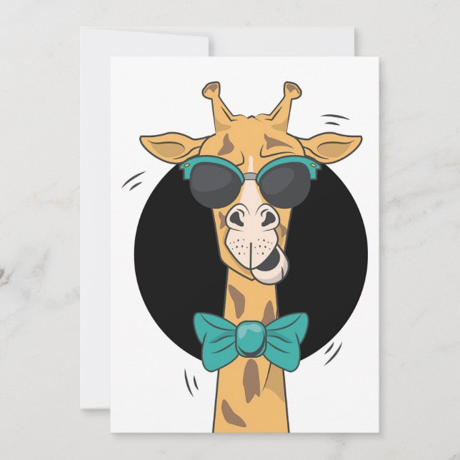 Giraffe Lover Giraffe In My Heart Invitation (Front)