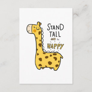 Giraffe Lover Giraffe Stand Tall Enclosure Card