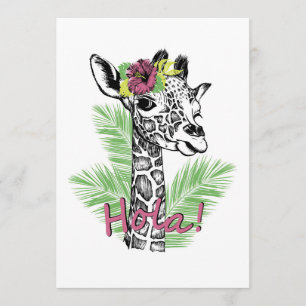 Giraffe Lover Giraffe With Hibiscus Programme