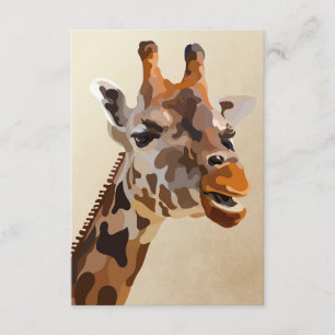 Giraffe Lover Giraffes Are Awesome Enclosure Card