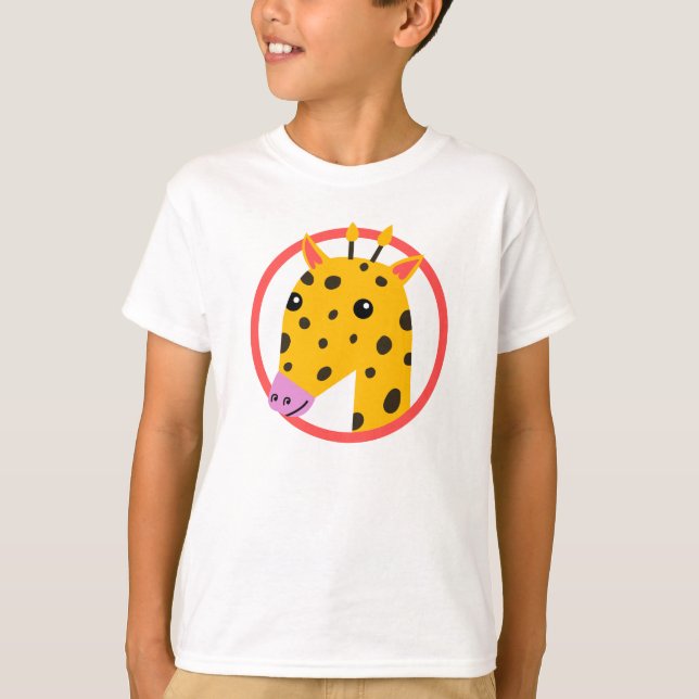 Giraffe 🦒 lover kids T shirt  (Front)