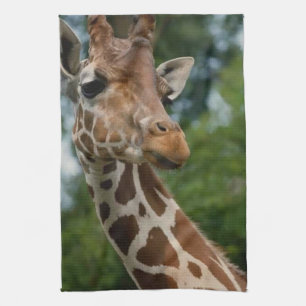 Giraffe Lovers Art Gifts Tea Towel