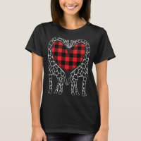 Giraffe Lovers Christmas Buffalo Plaid Pajama Anim