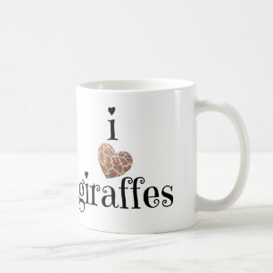 Giraffe Lovers Only! i heart giraffes Coffee Mug