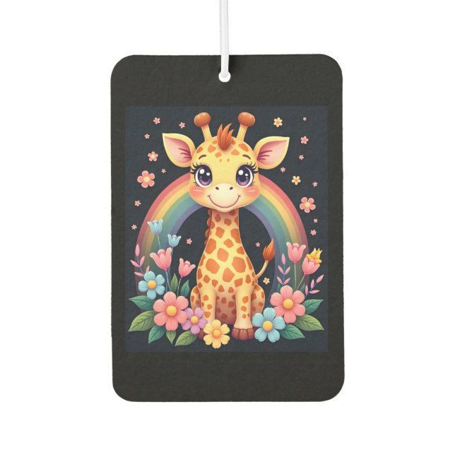 Giraffe Lovers T-Shirt Car Air Freshener (Front)