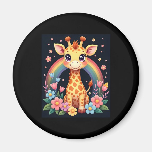 Giraffe Lovers T-Shirt Magnet (Front)