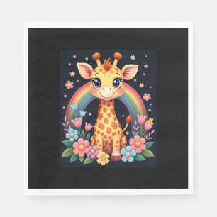 Giraffe Lovers T-Shirt Napkin