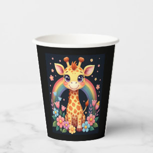 Giraffe Lovers T-Shirt Paper Cups