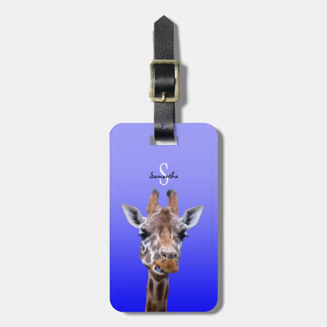 Giraffe Luggage tag (Front Vertical)