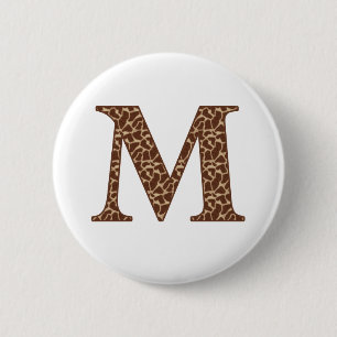 Giraffe M 6 Cm Round Badge