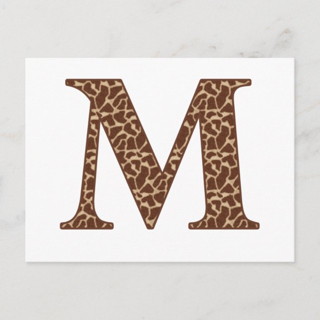 Giraffe M Postcard (Front)