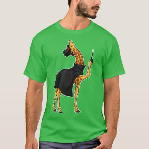 Giraffe Magician Magic wand T-Shirt
