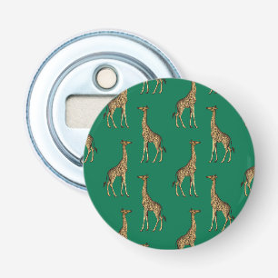 Giraffe Mammalian Emerald Green Wild Animal Africa Bottle Opener