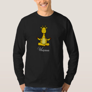 Giraffe Meditation Sunflower Breathe Deep Wusaaa C T-Shirt