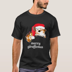 Giraffe Merry Christmas T-Shirt