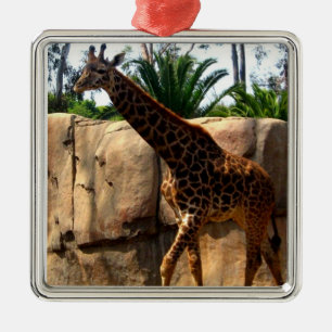 Giraffe Metal Tree Decoration