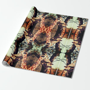 Giraffe Modern Art Gift Wrapping Paper