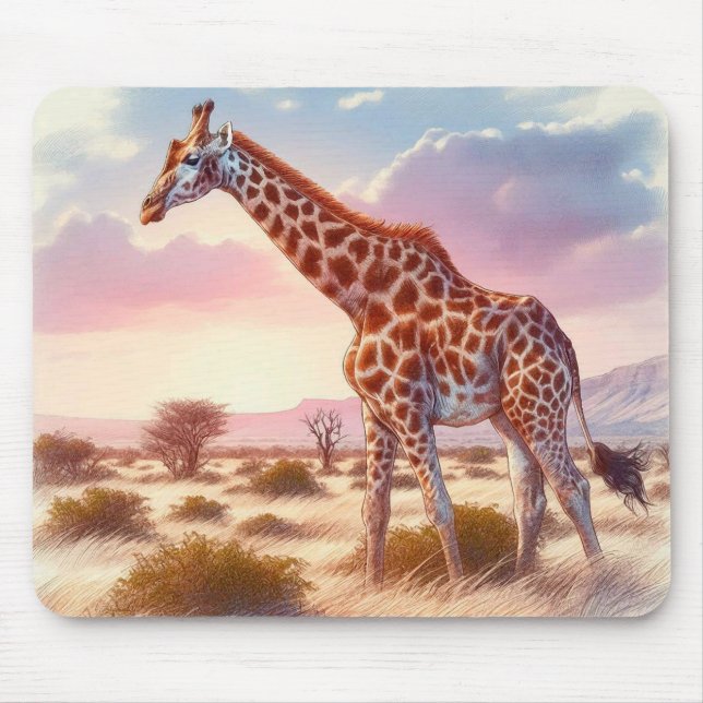 Giraffe Mouse Mat (Front)