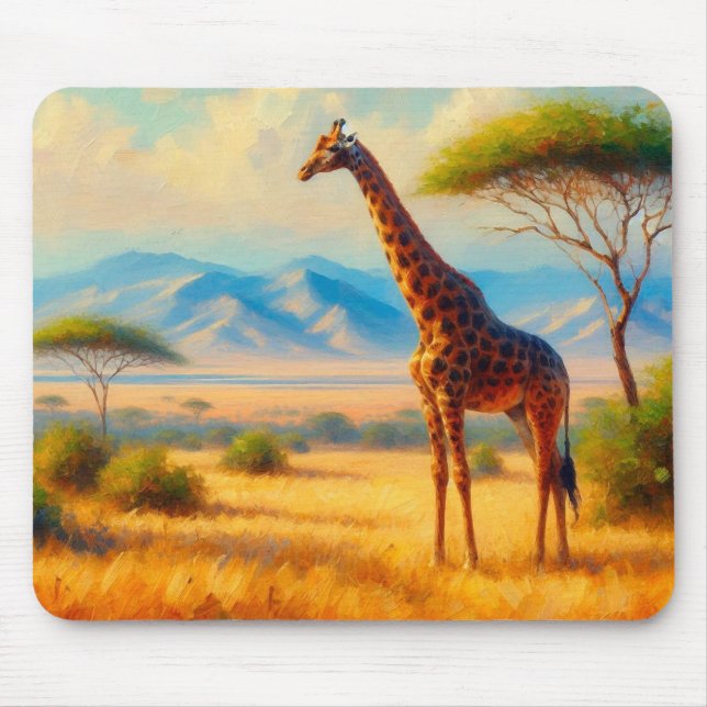 Giraffe Mouse Mat (Front)