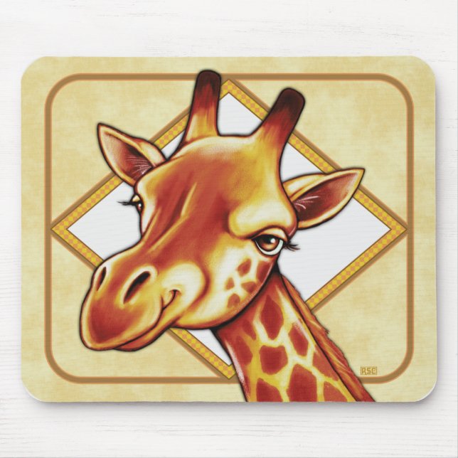 Giraffe Mouse Mat (Front)