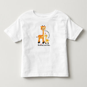Giraffe Mum and Calf Toddler T-Shirt