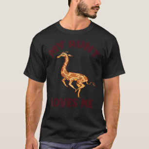 Giraffe   My Aunt Loves Me for Nephew & Niece 1 T-Shirt