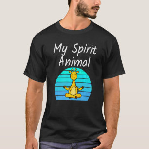 Giraffe My Spirit Animal Relaxing Mediation Yoga G T-Shirt