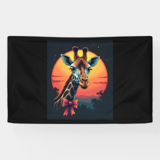 Giraffe Neck Like a Rollercoaster Run Funny Retro  Banner