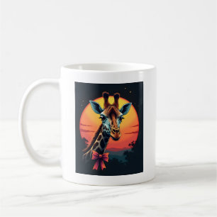 Giraffe Neck Like a Rollercoaster Run Funny Retro  Coffee Mug
