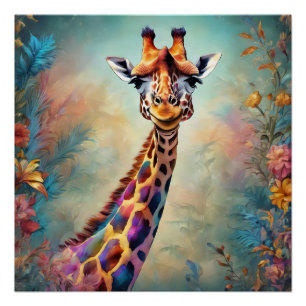 Giraffe no 14 Glossy Poster