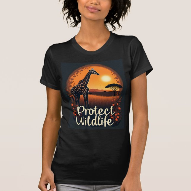 Giraffe of the Savanna Tank Top (Front)