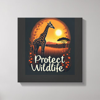 Giraffe of the Savanna Tank Top Canvas Print