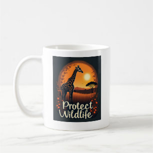 Giraffe of the Savanna Tank Top Coffee Mug