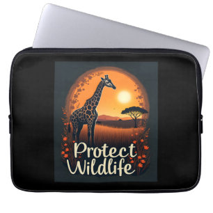 Giraffe of the Savanna Tank Top Laptop Sleeve