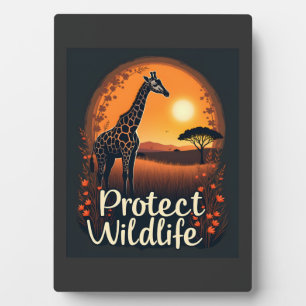 Giraffe of the Savanna Tank Top Plaque
