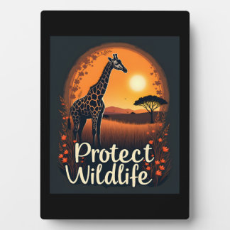Giraffe of the Savanna Tank Top Plaque