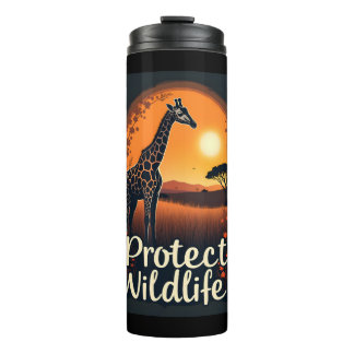 Giraffe of the Savanna Tank Top Thermal Tumbler