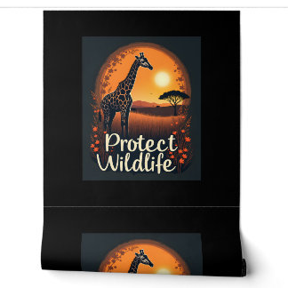 Giraffe of the Savanna Tank Top Wallpaper