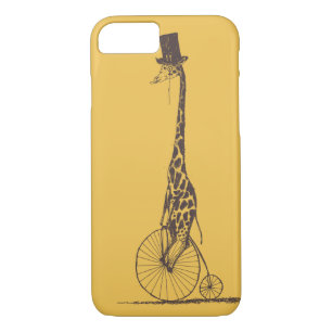 Giraffe on a Bicycle iPhone 8/7 Case