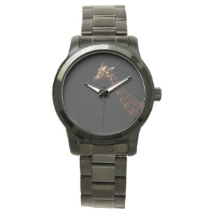 Giraffe On Black Background, Watch