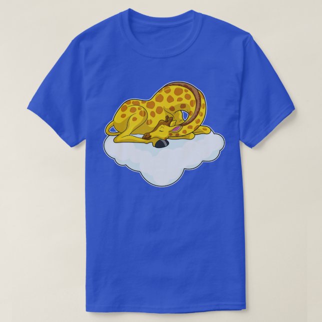 Giraffe on Clouds T-Shirt (Design Front)