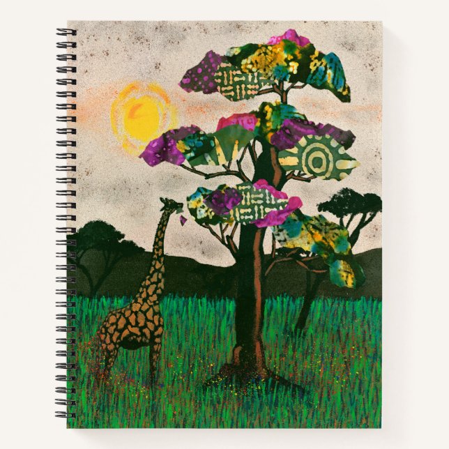 Giraffe on the Planes of Africa Notebook (Front)