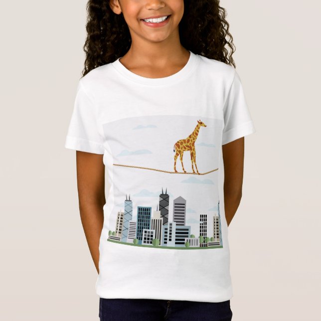 Giraffe overcomes fear T-Shirt (Front)