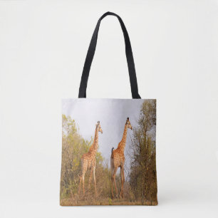 Giraffe Pair Tote Bag
