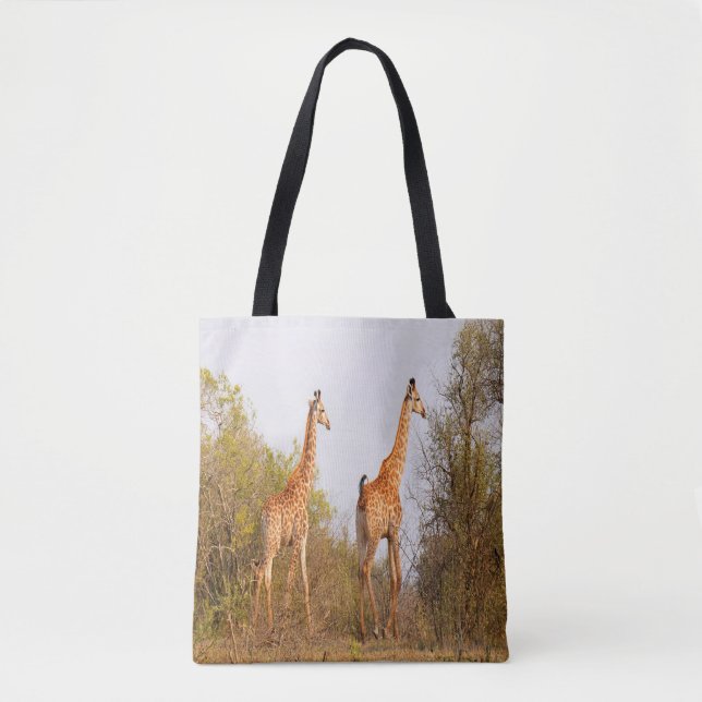 Giraffe Pair Tote Bag (Front)