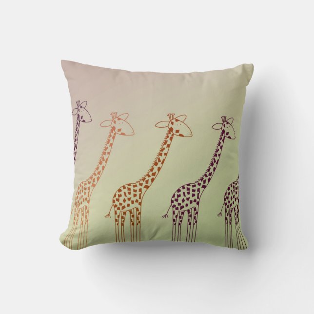 Giraffe Parade Cushion (Front)