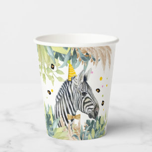 Giraffe Party Animals Birthday Zoo Safari Paper Cups