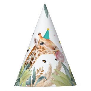 Giraffe Party Animals Safari Wild Animals Birthday Hat