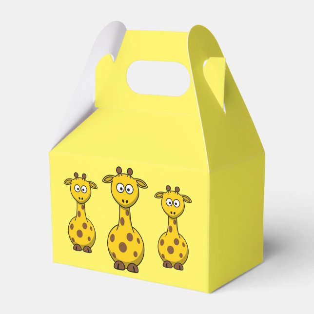 Giraffe Party Favour Box (Front Side)